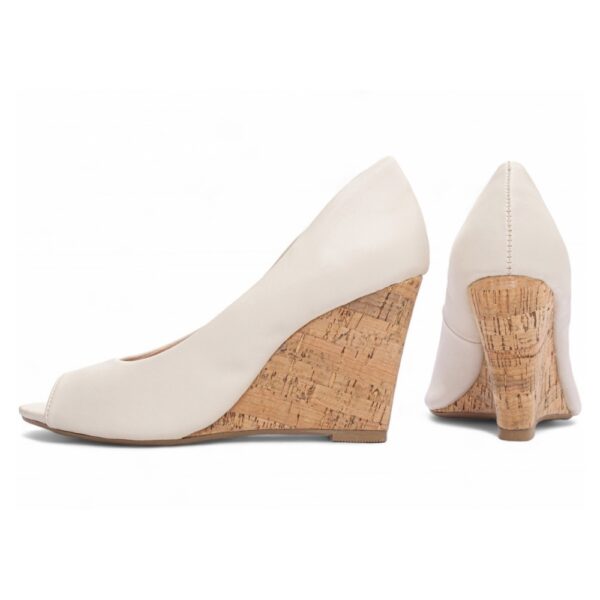 Anabela Plataforma Off White - Imagem 2