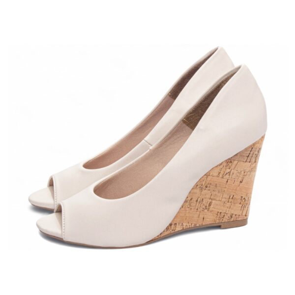 Anabela Plataforma Off White - Imagem 3