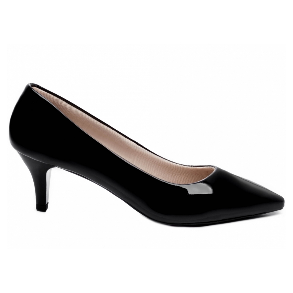 Sapato Scarpin Preto Salto Fino 6 cm