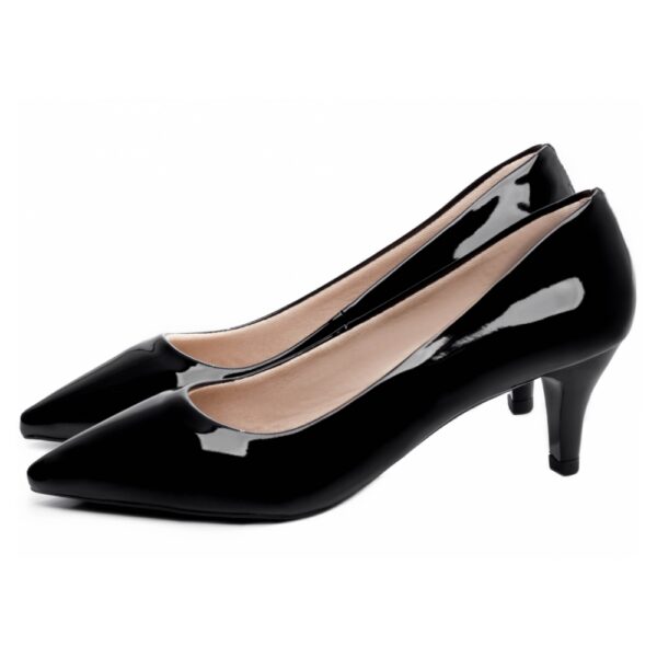 Sapato Scarpin Preto Salto Fino 6 cm - Imagem 3