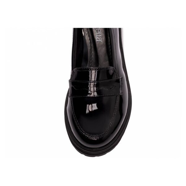 Mocassim Feminino Tratorado Preto Verniz - Imagem 5
