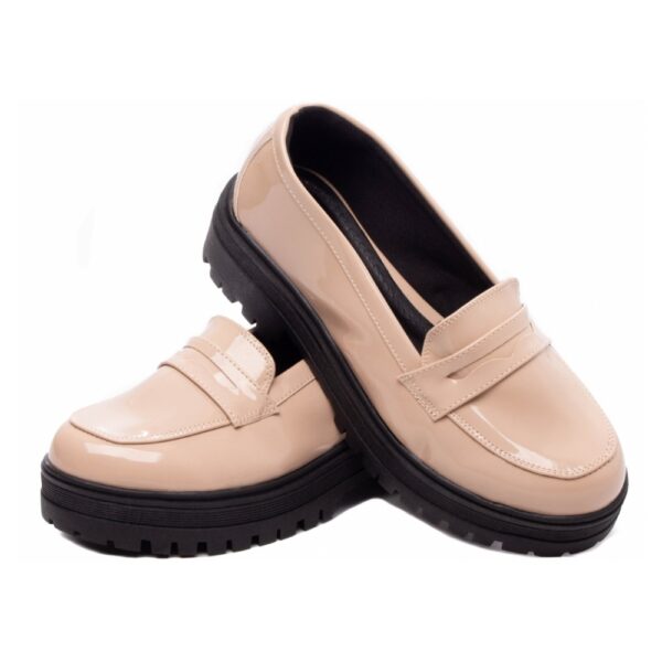 Mocassim Feminino Tratorado Rose Verniz - Imagem 4