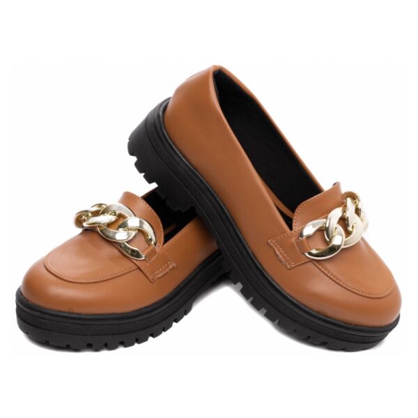 Mocassim Feminino Tratorado Caramelo - Imagem 3