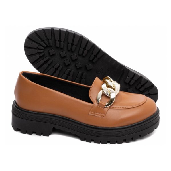 Mocassim Feminino Tratorado Caramelo - Imagem 4