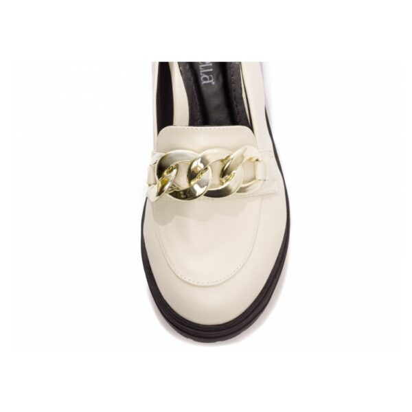 Mocassim Feminino Tratorado Off White - Imagem 5