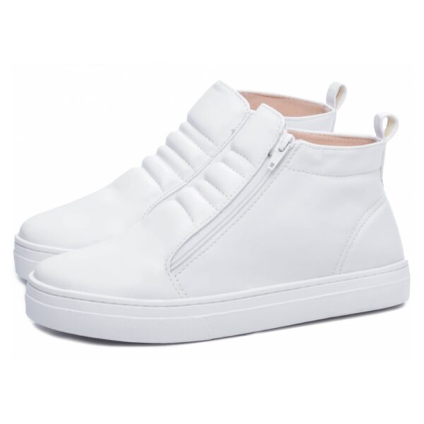 Tênis Feminino Branco Sem Cadarço - Imagem 3