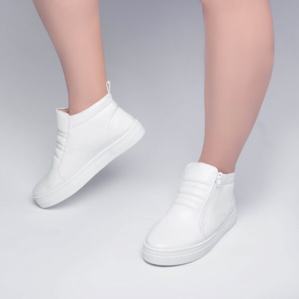 Tênis Feminino Branco Sem Cadarço - Imagem 5