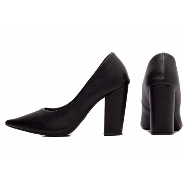 Sapato Scarpin Preto Bico Fino - Imagem 2