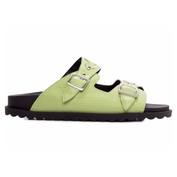 Sandália Papete Birken Verde com Fivela - Imagem 3