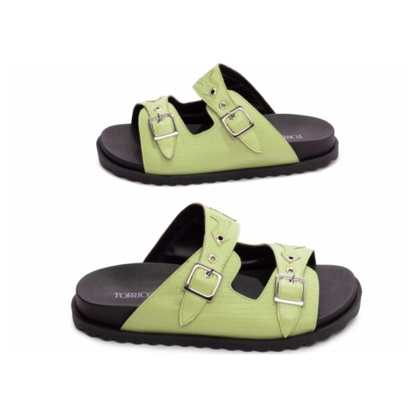 Sandália Papete Birken Verde com Fivela - Imagem 4