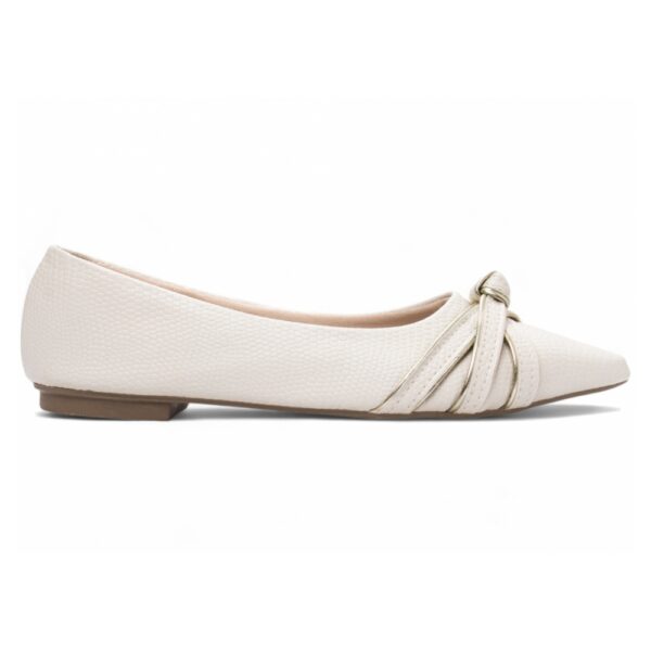 Sapatilha Bico Fino Off White - Imagem 3