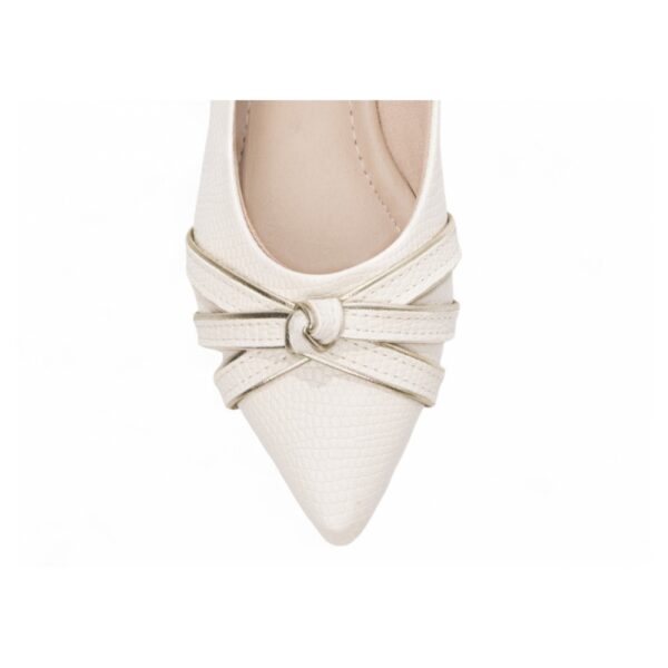 Sapatilha Bico Fino Off White - Imagem 4