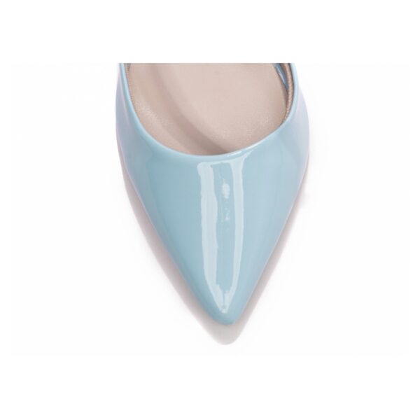 Sapato Scarpin Azul Bico Fino Tanoleira - Imagem 4