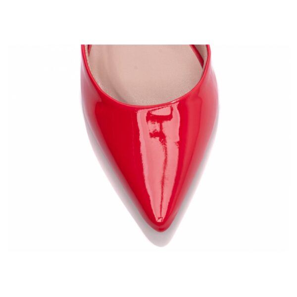 Sapato Scarpin Vermelho Bico Fino Tanoleira - Imagem 4