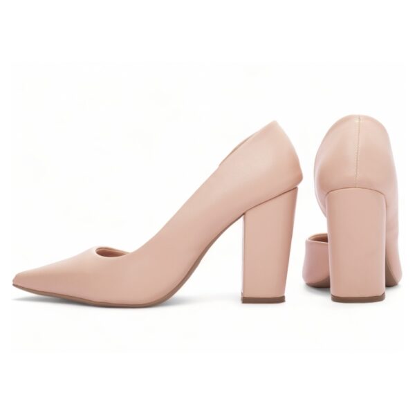 Sapato Scarpin Rose Aberto do Lado - Imagem 2