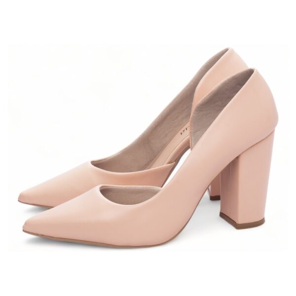 Sapato Scarpin Rose Aberto do Lado - Imagem 3