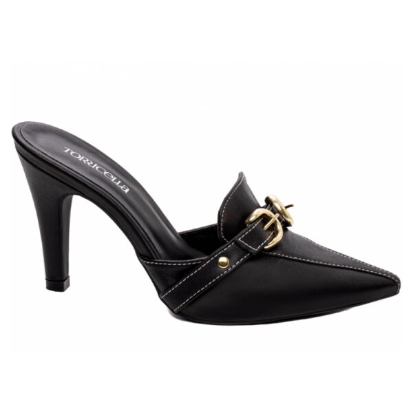 Sapato Scarpin Mule Preto