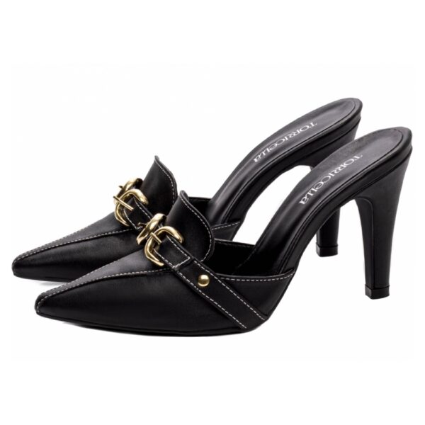 Sapato Scarpin Mule Preto - Imagem 3