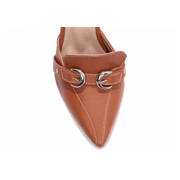 Sapato Scarpin Mule Caramelo - Imagem 4