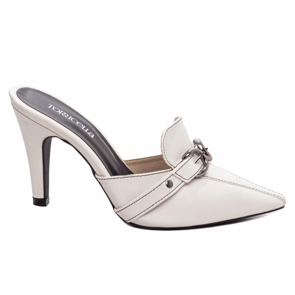 Sapato Scarpin Mule Off White