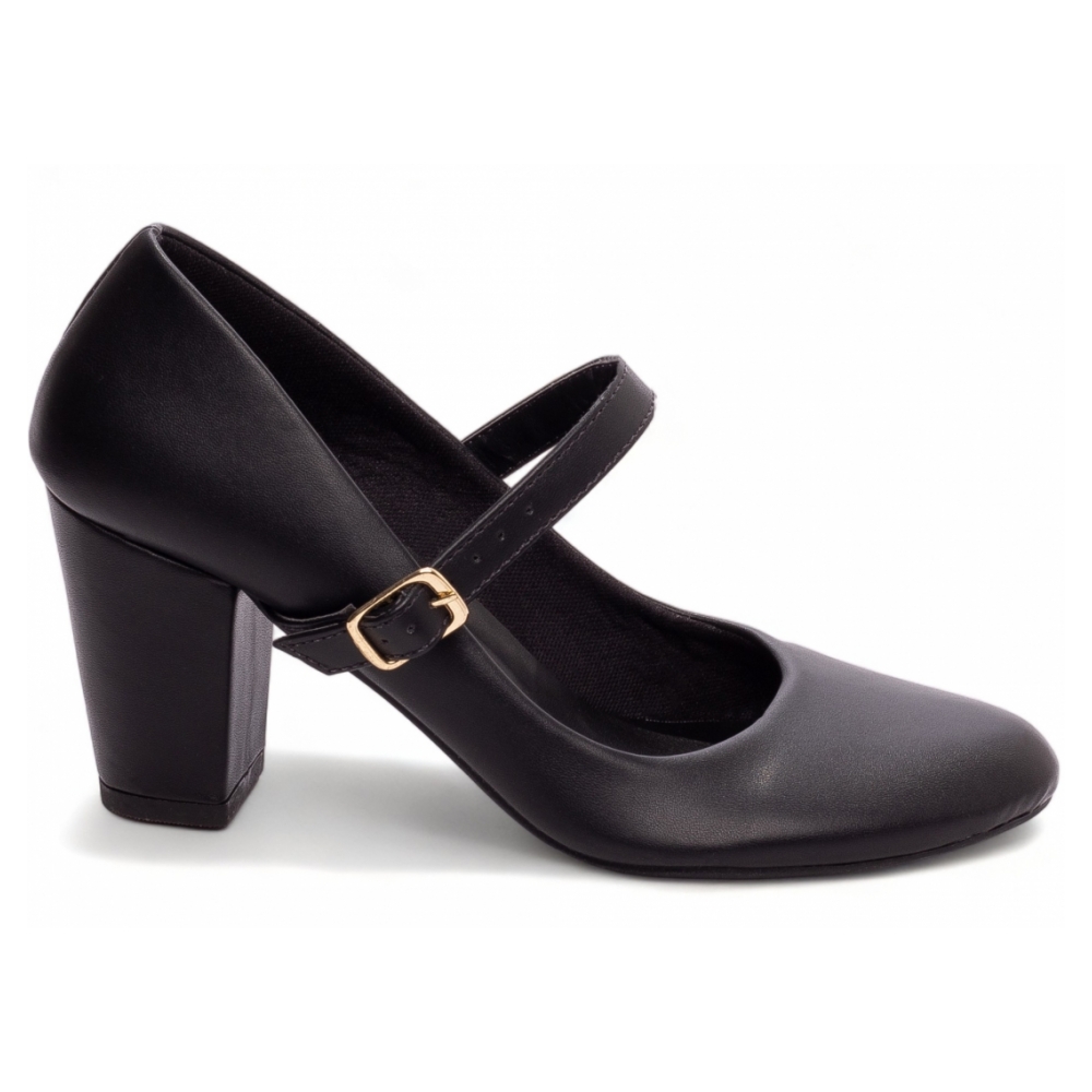 Sapato Boneca Mary Jane Preto
