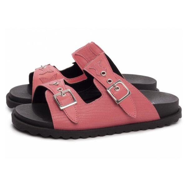 Sandália Papete Birken Rosa com Fivela - Imagem 2