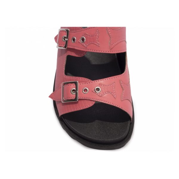 Sandália Papete Birken Rosa com Fivela - Imagem 5