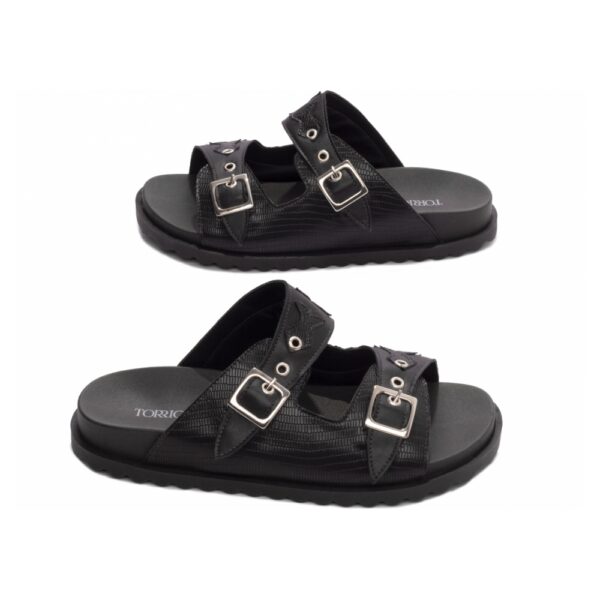 Sandália Papete Birken Preta com Fivela - Imagem 4