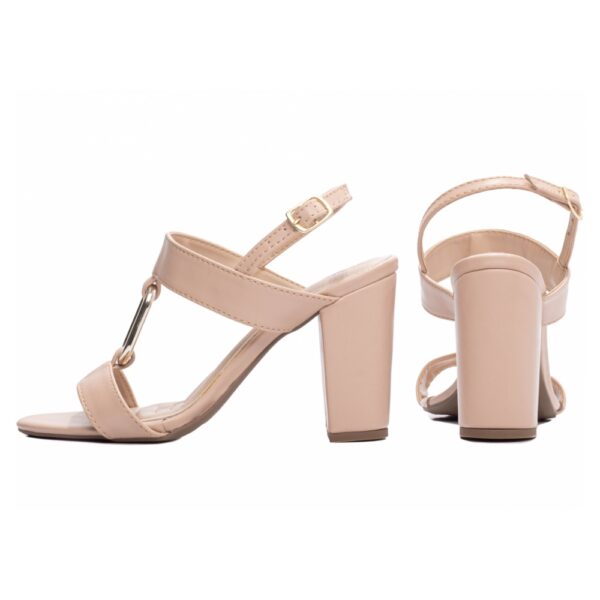 Sandália Feminina Rose Fivela Cor Dourada - Imagem 2