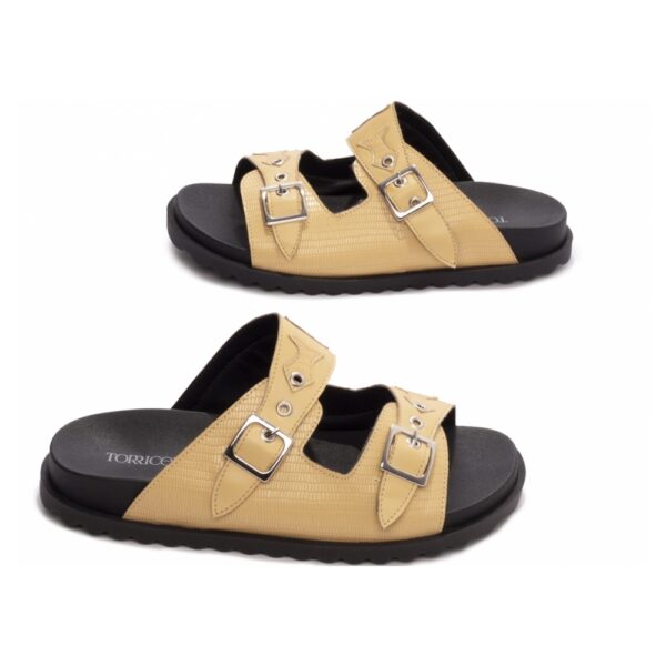 Sandália Papete Birken Amarela com Fivela - Imagem 4