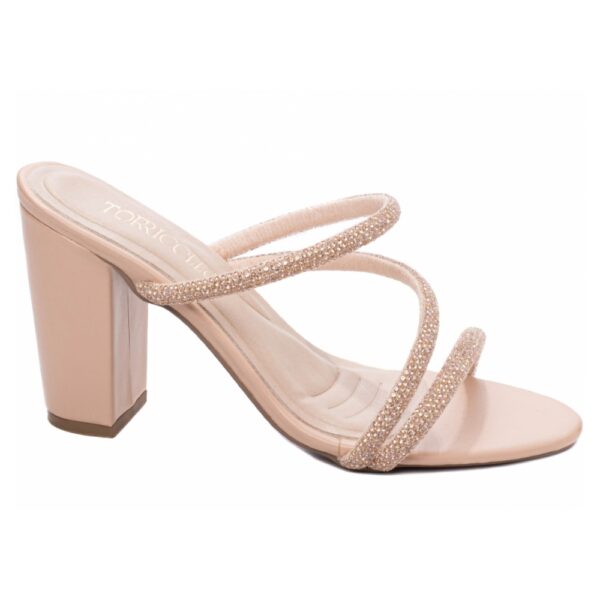Sandália Tamanco Feminino Rose com Tiras
