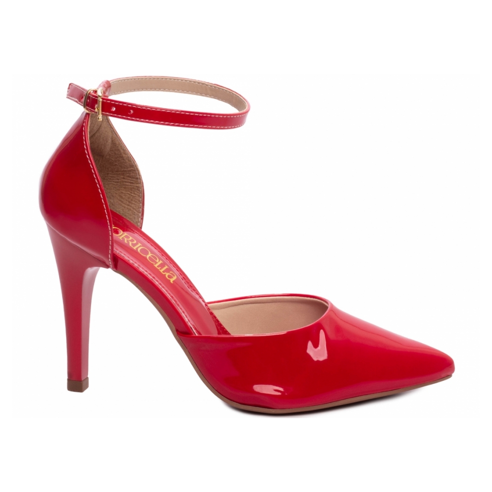Sapato Scarpin  Verniz Vermelho
