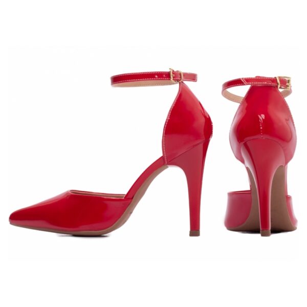 Sapato Scarpin  Verniz Vermelho - Imagem 2