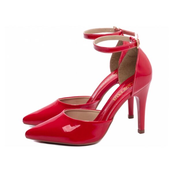 Sapato Scarpin  Verniz Vermelho - Imagem 3