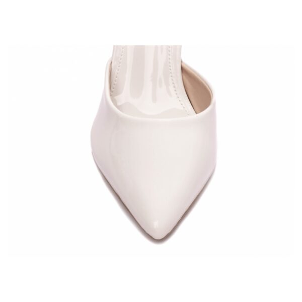 Sapato Scarpin Verniz Off White - Imagem 4