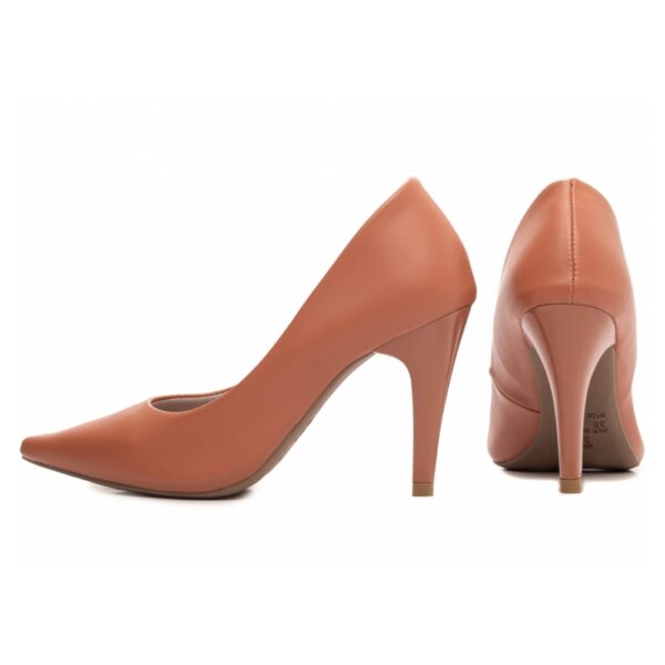 Sapato Scarpin Caramelo Salto Alto - Imagem 2