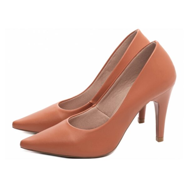 Sapato Scarpin Caramelo Salto Alto - Imagem 3