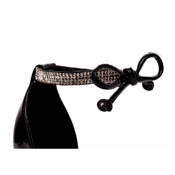 Sapato Scarpin Preto de Amarrar na Tanoleira - Imagem 4