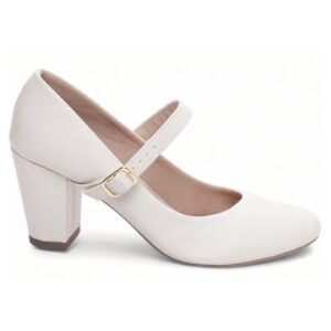 Sapato Boneca Mary Jane Off White