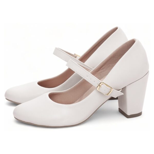 Sapato Boneca Mary Jane Off White - Imagem 3