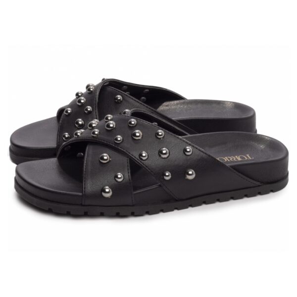 Sandália Papete Birken Preto com Spikes - Imagem 2