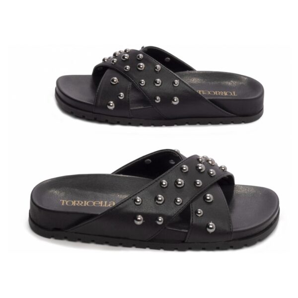 Sandália Papete Birken Preto com Spikes - Imagem 5