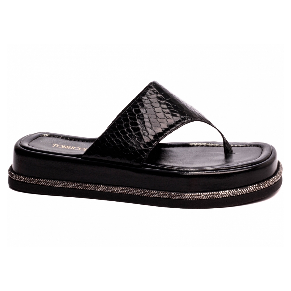 Chinelo Plataforma Feminina Preta