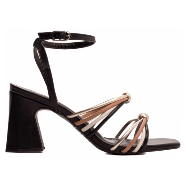 Sandália Preto, Caramelo, Dourado e Napa Off White - Imagem 5