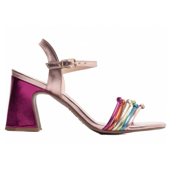 Sandália  Metalizado Rose, Azul, Verde, Dourado, Laranja - Imagem 4