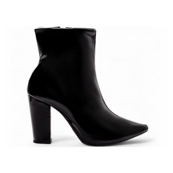 Bota Cano Curto Verniz Preto - Imagem 2