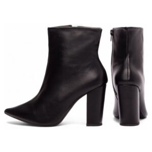 Bota Cano Curto Ziper Lateral