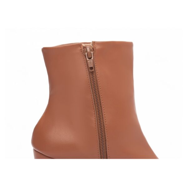 Bota Cano Curto Ziper Lateral Caramelo - Imagem 6