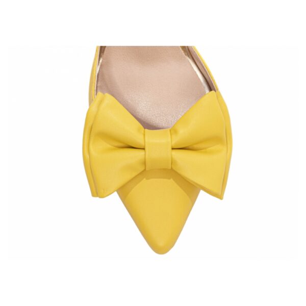 Sapato Scarpin Caramelo e Napa Amarelo - Imagem 4