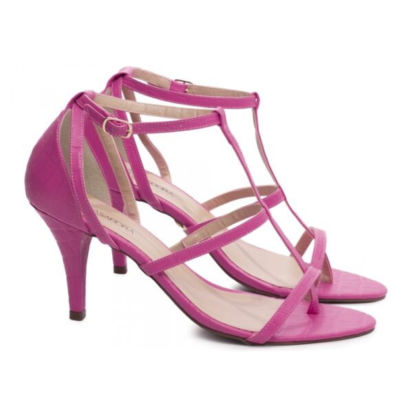 Sandália Salto Fino Alto Pink - Imagem 4